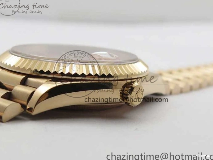 on 904 228239 Day-Date Version Dial President Stick Markers A2836 Bracelet RG RG RG New BP Dial 40mm 0313